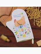 Варежка - прихватка «Доляна. Курочки», 20×28 см, ватин 250 г/м² - Фото 3