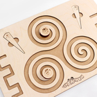 Головоломка Межполушарная доска большая «Спирали завитки» - фото 23505045