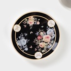 Чайная пара «Кобальт», 2 предмета: чашка 230 мл, блюдце d=15 см, керамика, чёрная - Фото 3