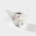 Набор керамический чайный «Прованс», 3 предмета: чайник заварочный 370 мл, чашка 300 мл, блюдце d=15 см - Фото 10