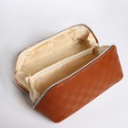 Косметичка-сумка на молнии, цвет коричневый - фото 8103930