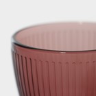 Чайный набор стеклянный «Луиз», 4 предмета, 280 мл, блюдце 13 см, цвет лилак - Фото 4