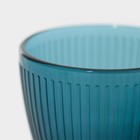 Чайный набор стеклянный «Луиз», 4 предмета, 280 мл, блюдце 13 см, цвет лондон топаз - Фото 4