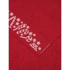 Набор полотенец махровых Confetti, размер 50х90 см, 70х140 см, новогодний, красный - фото 301539140