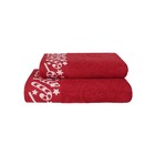 Набор полотенец махровых Confetti, размер 50х90 см, 70х140 см, новогодний, красный - Фото 5