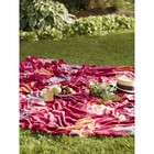 Плед Gingko, размер 150х200 см, цветы, бордо - Фото 2