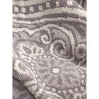 Набор полотенец махровых Delhi grey, размер 50х90 см, 70х140 см, орнамент, серый - Фото 2