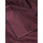 Набор махровых полотенец Guten Morgen Carmine, размер 30х50 см, 50х90 см, 70х140 см, цвет винный - фото 28148548