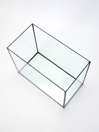 Аквариум «Прямоугольный» с крышкой, 50 л, 51×27×35/40 см, чёрный