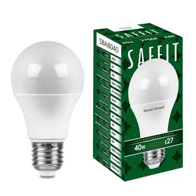 Лампа светодиодная SAFFIT, 40W 230V E27 2700K A80, SBA8040 9786560