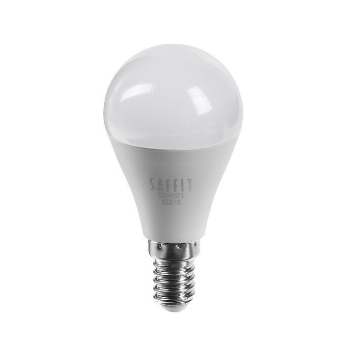 Лампа светодиодная SAFFIT, 15W 230V E14 2700K G45, SBG4515 - фото 1907961539