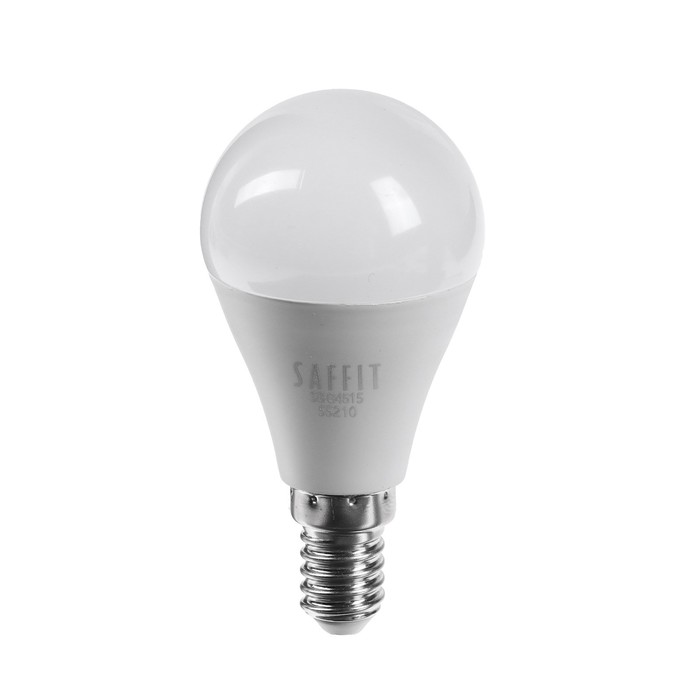 Лампа светодиодная SAFFIT, 15W 230V E14 4000K G45, SBG4515 - фото 1907961545
