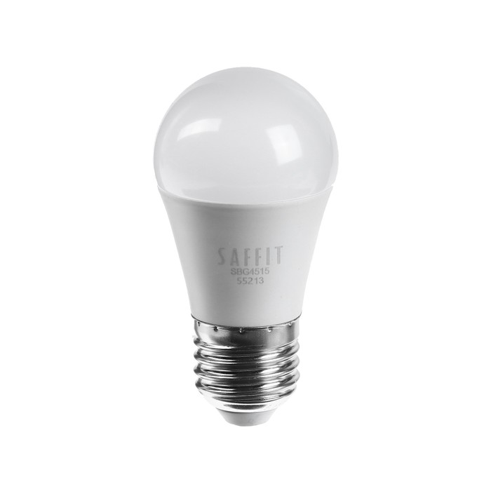 Лампа светодиодная SAFFIT, 15W 230V E27 6400K G45, SBG4515 - фото 1907961551