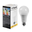 Лампа светодиодная FERON, (25W) 230V E27 2700K A65, LB-100 - фото 320778961