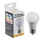 Лампа светодиодная FERON, (7W) 230V E27 2700K A60, LB-91 - Фото 1