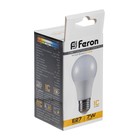 Лампа светодиодная FERON, (7W) 230V E27 2700K A60, LB-91 - Фото 3