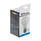 Лампа светодиодная FERON, (7W) 230V E27 6400K A60, LB-91 - Фото 3