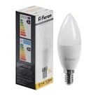 Лампа светодиодная FERON, (13W) 230V E14 2700K С37, LB-970 - фото 3387228