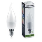 Лампа светодиодная FERON, (13W) 230V E14 4000K С37T, LB-970 - фото 8425139