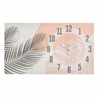 Часы-картина настенные "Пальмовый лист", плавный ход, 35 х 60 см - фото 11864608