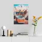 Часы-картина настенные "Оранжевый автобус", плавный ход, 30 х 40 см - фото 292609727