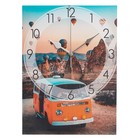 Часы-картина настенные "Оранжевый автобус", плавный ход, 30 х 40 см - фото 8897134