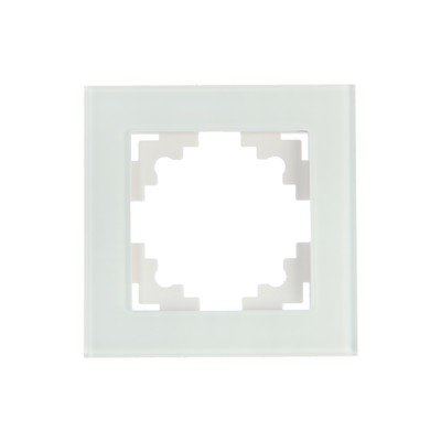 Рамка 1-местная, стекло, STEKKER серия Катрин, GFR00-7001-01, белый