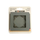 Рамка 1-местная, стекло, STEKKER серия Катрин, GFR00-7001-03, серебро - фото 8104041