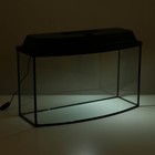 Аквариум телевизор с крышкой, 55 литров, 63 х 25 х 36/41 см, чёрный - Фото 7