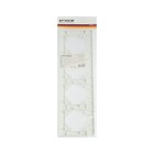 Рамка четырехместная горизонтальная, STEKKER серия Эрна, PFR00-9004-01, белый - фото 8181902