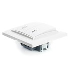 Выключатель (переключатель) электрический 2-клавишный,STEKKER серия Эрна,PSW10-9005-01,белый 1022451 - фото 23365595