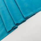 Лоскут, плюш на трикотажной основе, голубой, 100 × 150 см, 100% п/э - Фото 2