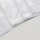 Лоскут плюша, цвет белый, 100 × 150 см - фото 9615092