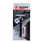 Т-образная бритва Rapira "Платина Люкс" + 5 лезвий, 2 упаковки - фото 320918641