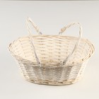 Корзинка с подвижными ручками, 32 х 25 х 13 см, ива 10230497 - фото 838849