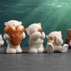 Набор фигур "Мишки с подарками" 10см - фото 11794506