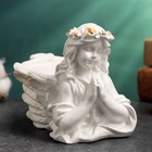 Подсвечник "Молящийся ангел" 10,5х7,5х9см, перламутровый - Фото 1
