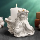 Подсвечник "Молящийся ангел" 10,5х7,5х9см, перламутровый - Фото 2