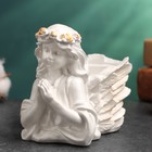 Подсвечник "Молящийся ангел" 10,5х7,5х9см, перламутровый - Фото 3