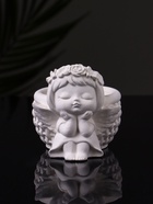 Подсвечник "Ангел с корзинкой" 9х6,5х7см 10183084 - фото 16378631