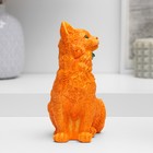 Ваза - карандашница "Кот с бантом" 15х12х10см, рыжий - фото 23430043