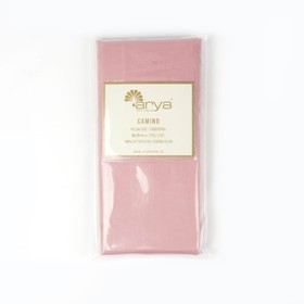 Наволочка Arya Home Camino, размер 70x70 см, цвет розовый, 2 шт