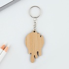 Брелок для ключей деревянный "Смайл", 3,4 х 6 см 10167612