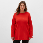 Свитшот женский MIST Cozy style, красный, размер 52 - фото 11819767