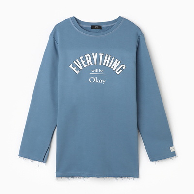 Свитшот женский MIST Cozy style, синий, размер 60