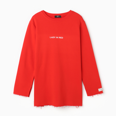 Свитшот женский MIST Cozy style, красный, размер 48