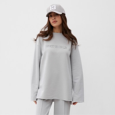 Свитшот женский MIST Cozy style, серый, размер 42