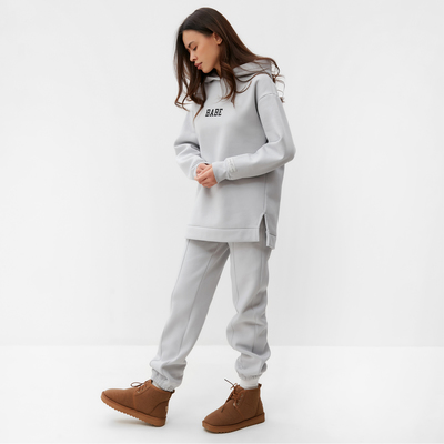Худи женское MIST Cozy style, серое, размер 42