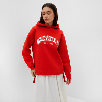 Худи женское MIST Cozy style, красное, размер 48