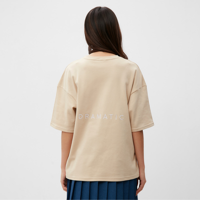 Футболка женская MIST Dramatic, размер L-XL, бежевая
